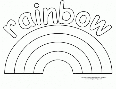 Rainbow Coloring Pages Coloring Book Area Best Source For 237554 