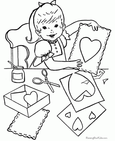 Valentine coloring pages - 010