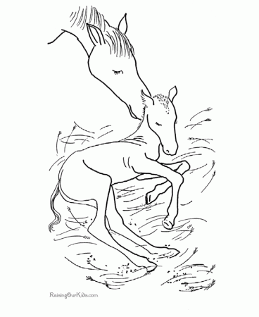 Horses Coloring Pages 027