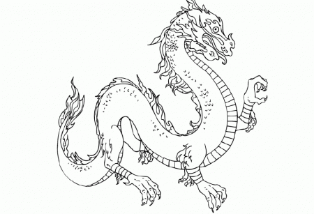 An Ugly Old Dragon Coloring Pages - Dragon Coloring Pages 