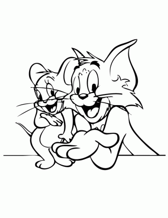 Good Friends Tom And Jerry Coloring Page | Free Printable Coloring 