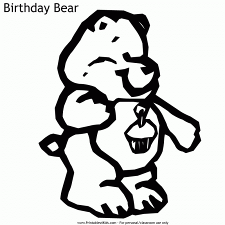birthday care bear Colouring Pages (page 2)