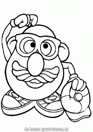 Mr potato playing drums Colouring Pages (page 2)