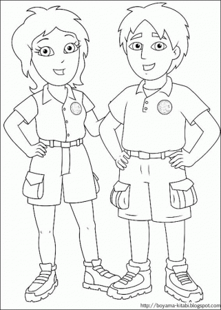 Boyama Kitabı - Paint Book - Coloring Book - Caillou, Dora,Ayı 