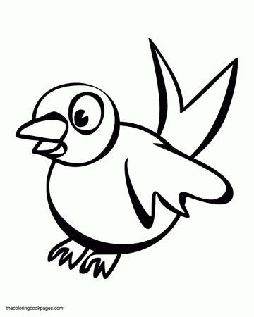 bird cartoon Colouring Pages