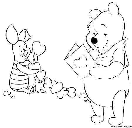 Valentine's Day Coloring Pages - Disney Coloring Pages