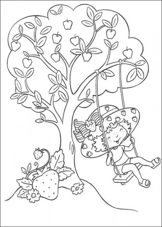 Strawberry Shortcake Coloring Pages for Kids- Free Printable 