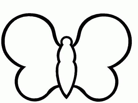 Butterfly Simple-shapes Coloring Pages & Coloring Book