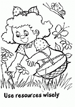 girls scouts Colouring Pages