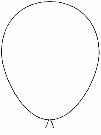 Printable Balloon Simple-shapes Coloring Pages - Coloringpagebook.com