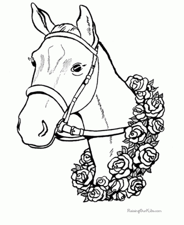Free Coloring Pages Of Horses - Free Printable Coloring Pages 