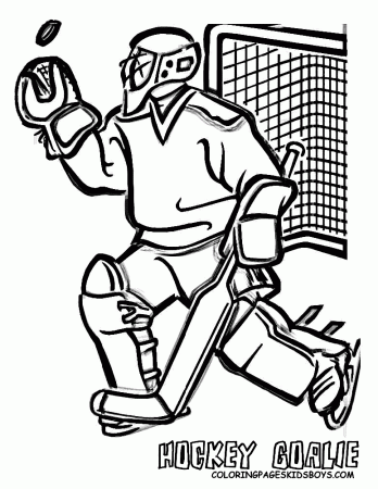 hockey goalie Colouring Pages (page 2)