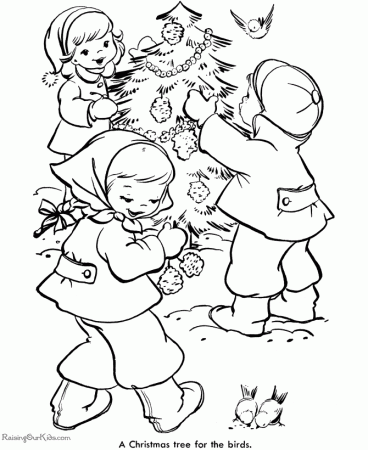 Decorate the Christmas Tree Coloring Pages - 006