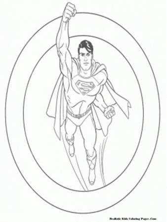 Free Printable Superman The Man Of Steel For Kids | Coloring Pages