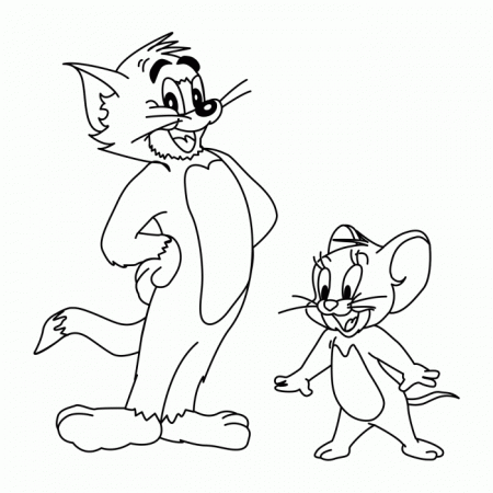Free Tom and Jerry Coloring Page | Kids Coloring Page