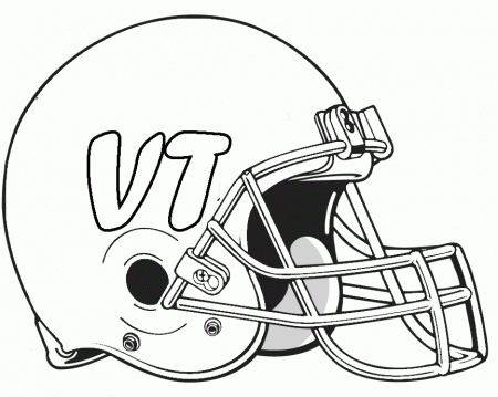 Helmet Football Auburn Tiger Coloring Pages - Football Coloring 