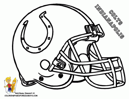 colts football coloring at pages book for kids boys
