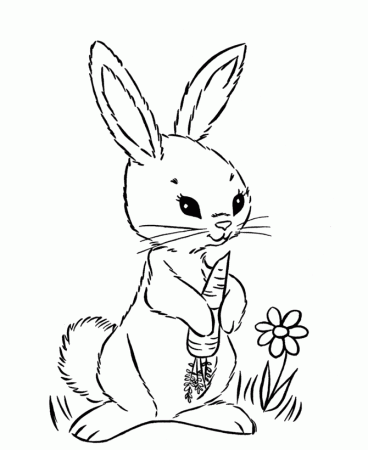 Easter bunny coloring pages printable | coloring pages for kids 
