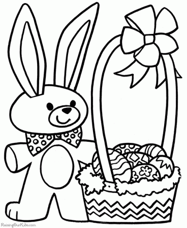 Dibujos de Conejos para colorear Â» bunny-rabbit-coloring-page-08 