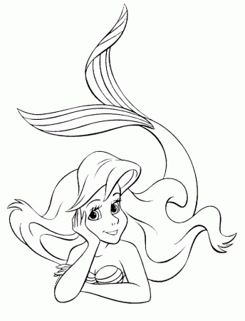 Free Printable Little Mermaid Coloring Pages For Kids