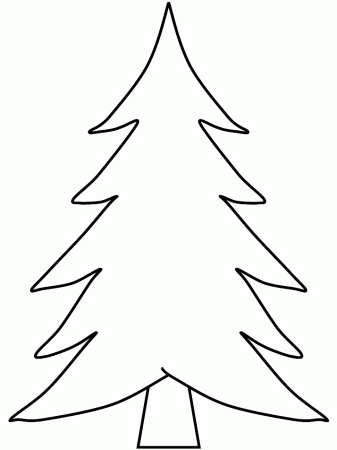 blank christmas tree coloring page | coloring pages for kids 