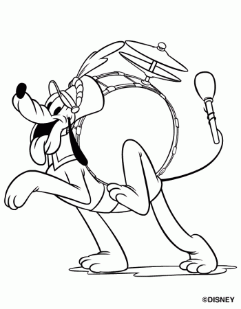 Pluto Mickey Mouse | Disney Coloring Pages Picture