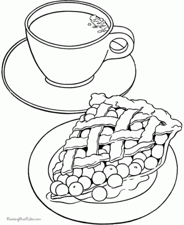 Apple Pie coloring page 004