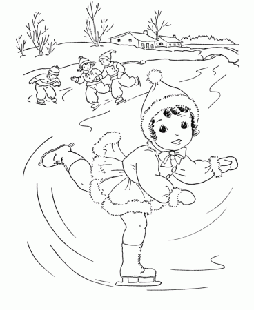 Winter Coloring Pages (8) - Coloring Kids