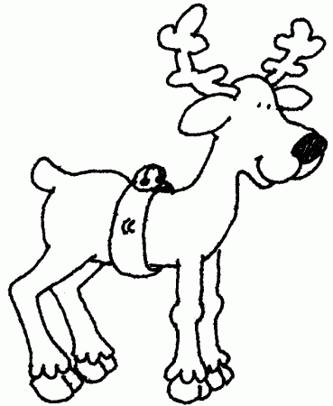 Coloring Page - Christmas reindeer coloring pages 2