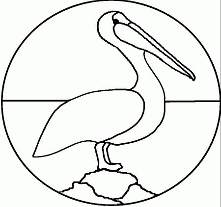 Pelican Stained Glass Mosaic & Stepping Stone Pattern