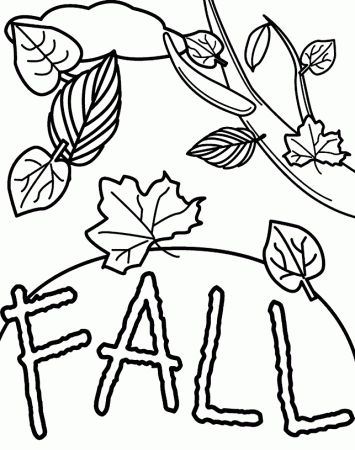 Coloring Pages Of Fall Leaves | Printable Coloring Pages