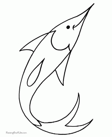 Free Fish to Print and Color 006