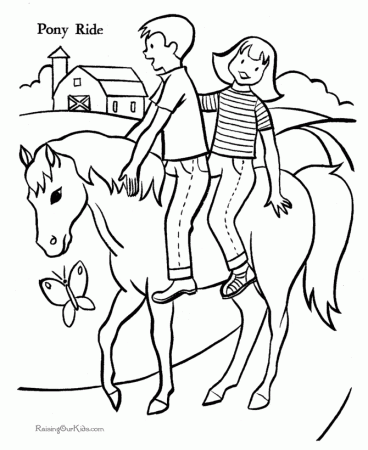 Horses! Free Printable Coloring Pages