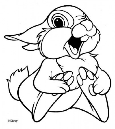 BAMBI coloring pages - Thumper 9