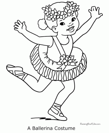 Girl Halloween coloring page - 023