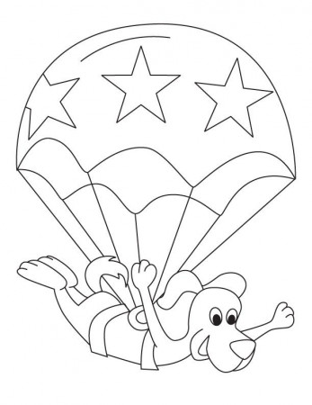 Toodler parachute picture to color | Download Free Toodler ...