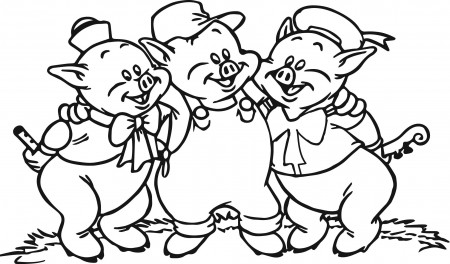nice 3 Little Pigs Coloring Page | Cerdo para colorear, Páginas para  colorear disney, Páginas para colorear