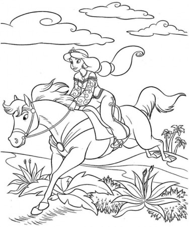 Horse Coloring Pages throughout Horse Near The Stable Coloring Pages |  Horse coloring pages, Princess coloring pages, Horse coloring books