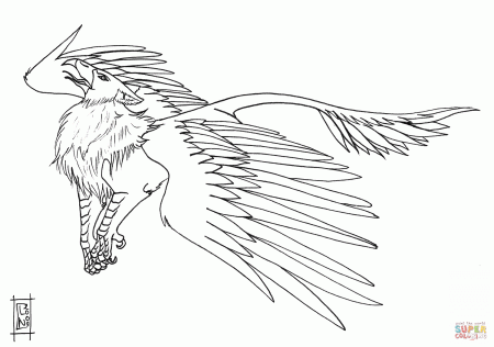 Morh the Griffin coloring page | Free Printable Coloring Pages