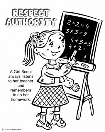 The Law, Respect Authority Coloring Page - MakingFriends