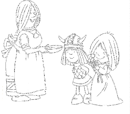 Vicky The Viking Characters Coloring Pages