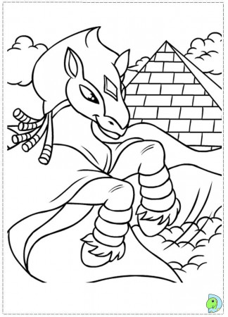 Neopets and the Lost Desert coloring page- DinoKids.org