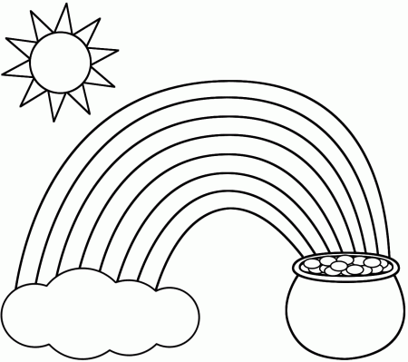 Free Printable Coloring Pages of Rainbow | Barriee
