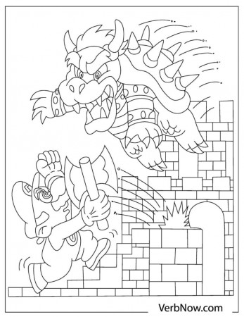 20 Free MARIO Coloring Pages Your Kids Will Love (Our Designs) - VerbNow