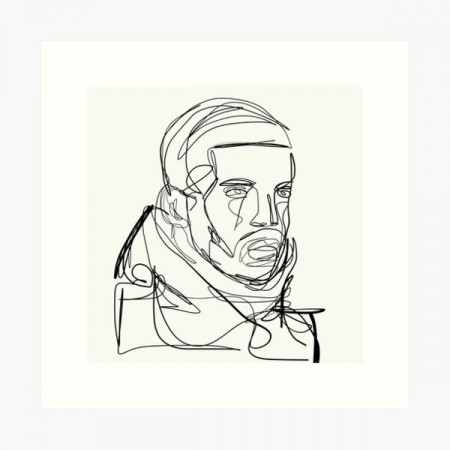 Rapper Line Wall Art | Redbubble
