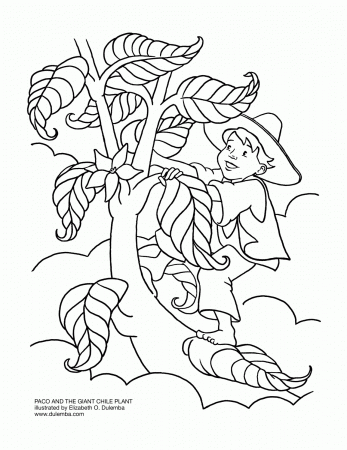 Jack And The Beanstalk Coloring Page