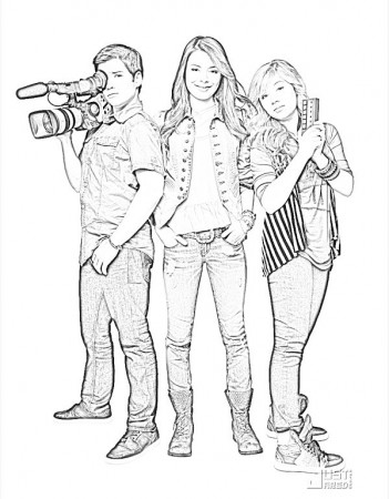 Icarly coloring page