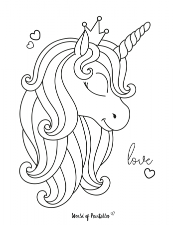 The Best Unicorn Coloring Pages For Kids & Adults - World of Printables