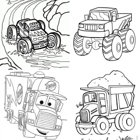 25 Free Monster Truck Coloring Pages for Kids and Adults