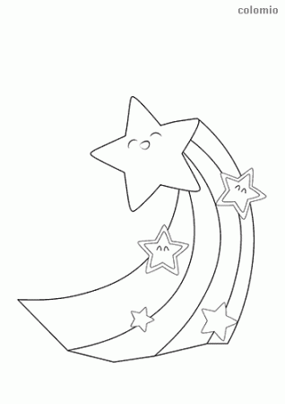 Stars coloring pages » Free & Printable » Star coloring sheets